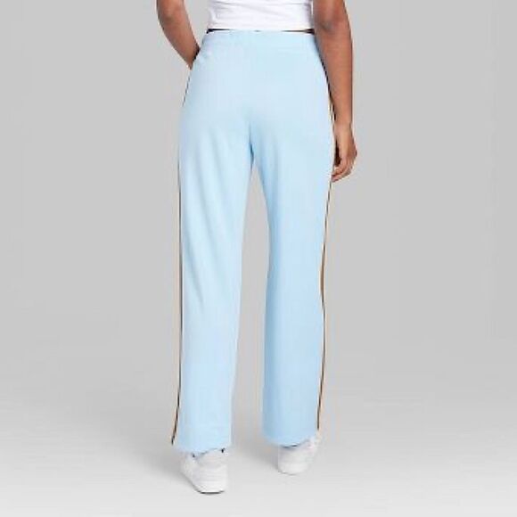 Wild Fable Track Pant 4X Baby Blue Stripe Athletic Sweatpant Lounge Plus 90s Y2K - Picture 4 of 5